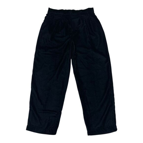 Nordstrom Black Velvet Pullover Pants Girls L - Picture 1 of 2